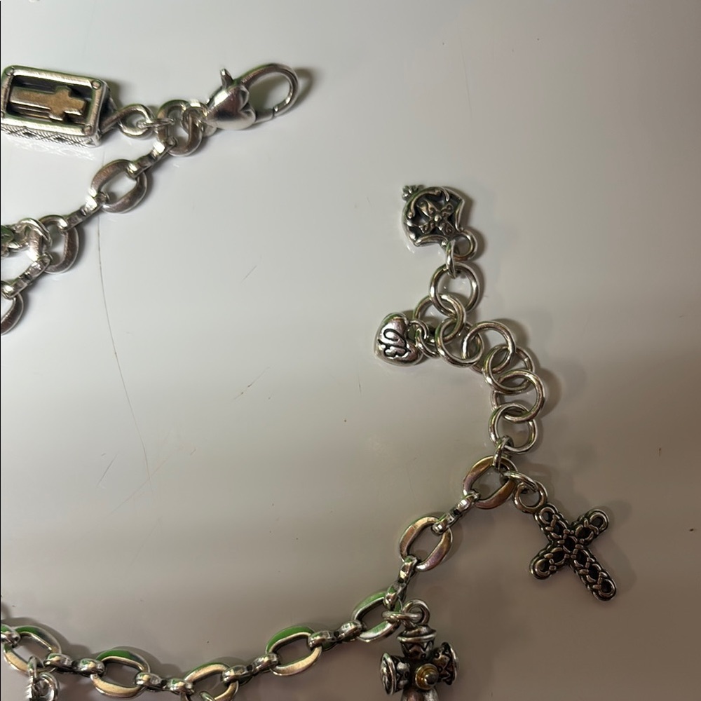 Brighton Silver Cross Charm Bracelet - Picture 2 of 6